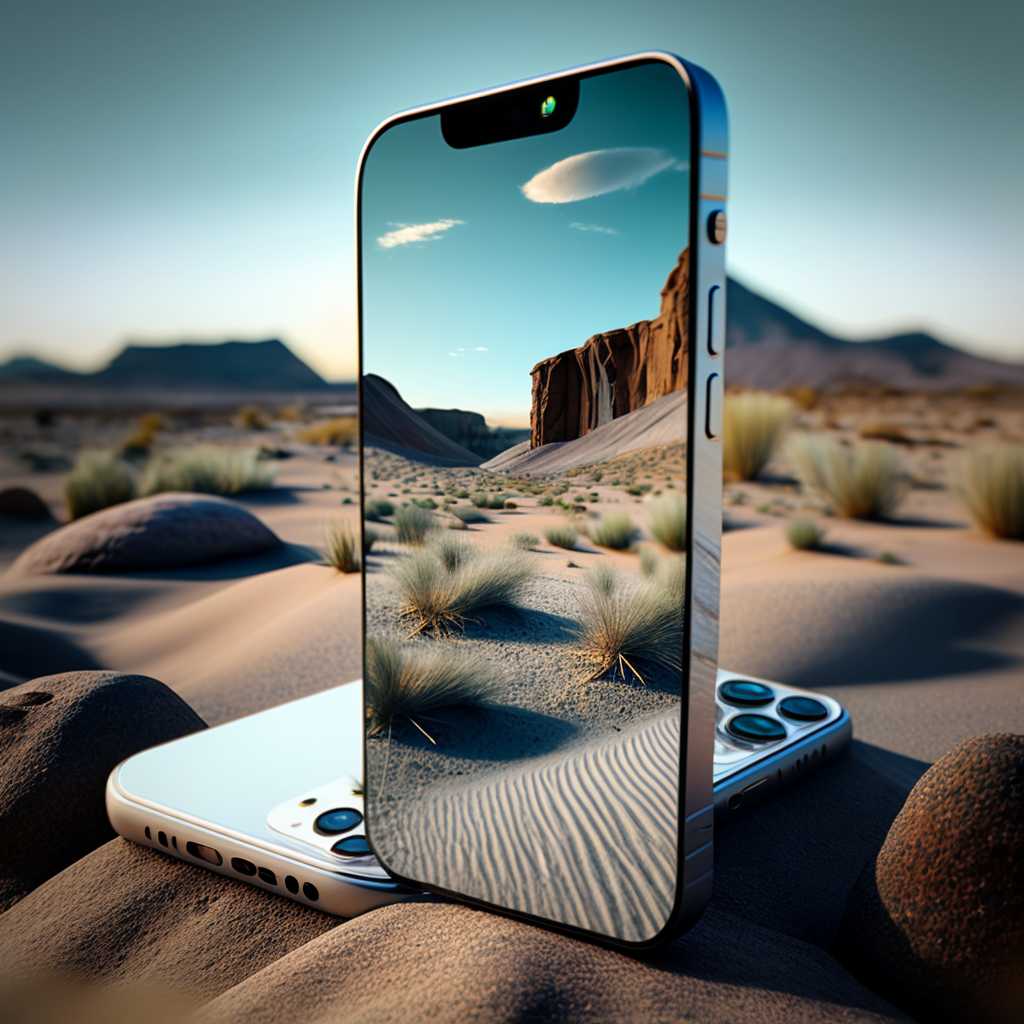 айфон в пустыне